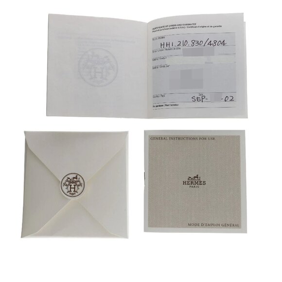 HERMES HH1.210 H watch Orange SS QZ - Picture 9 of 9